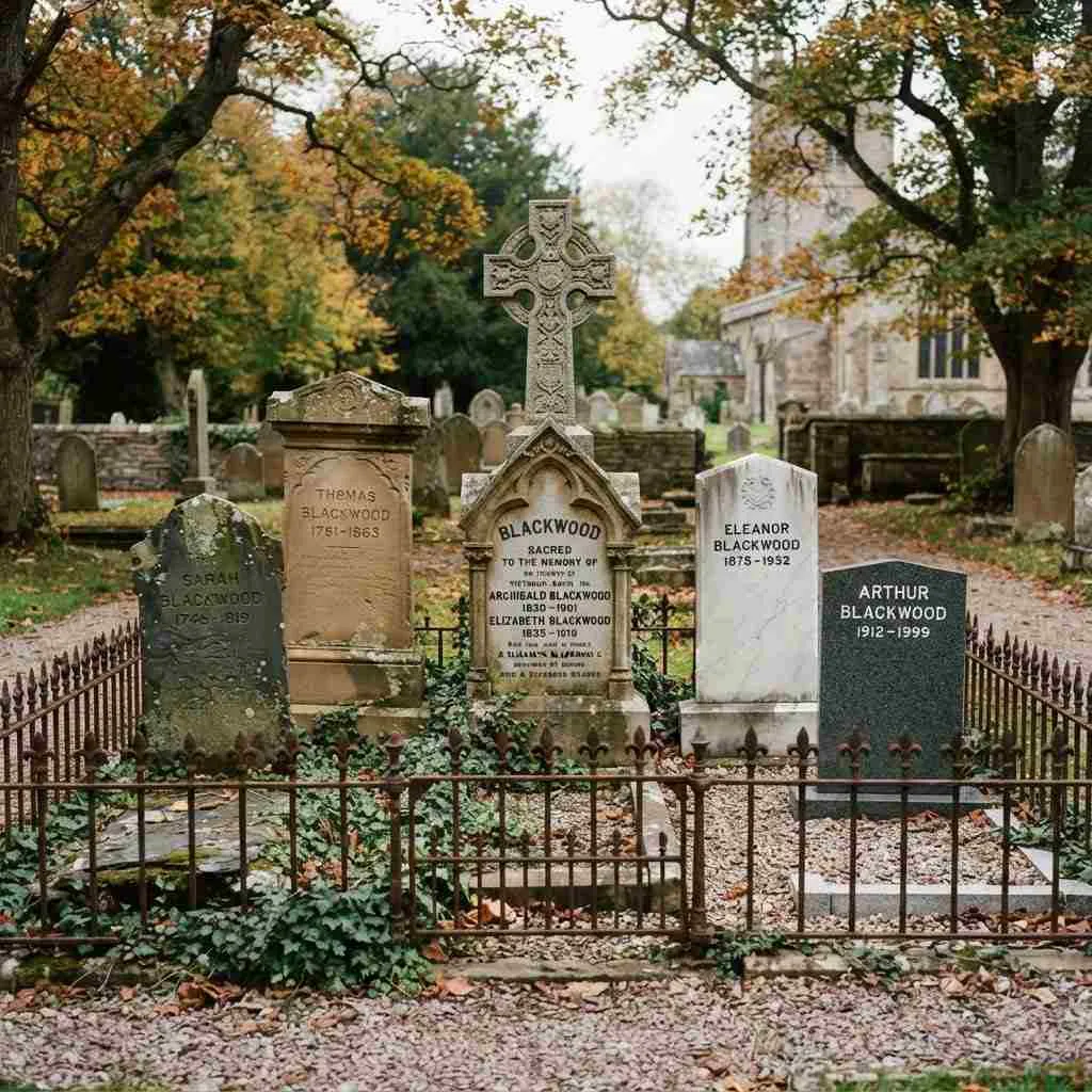 Family Plot Tombstone Set