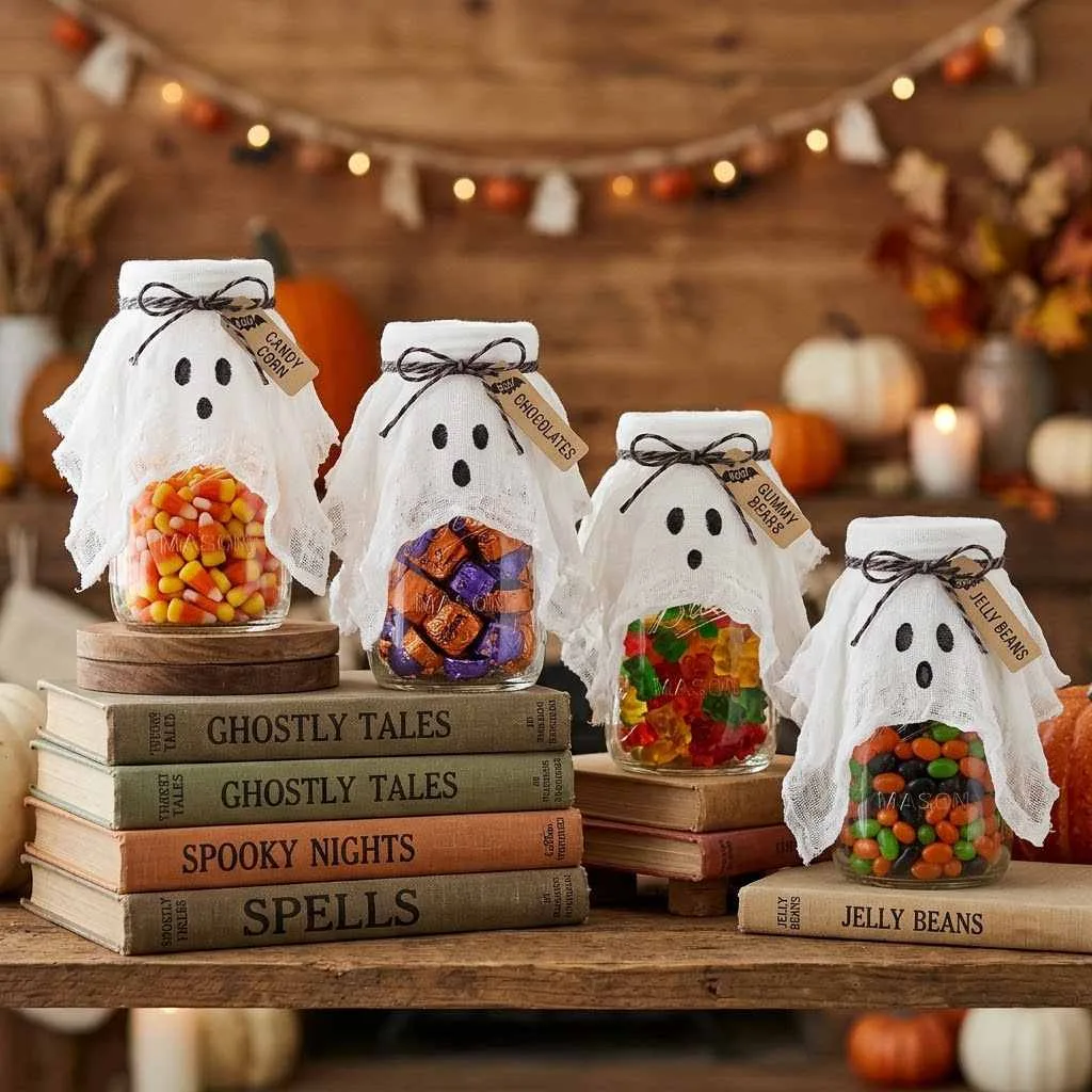 Floating Ghost Candy Jars