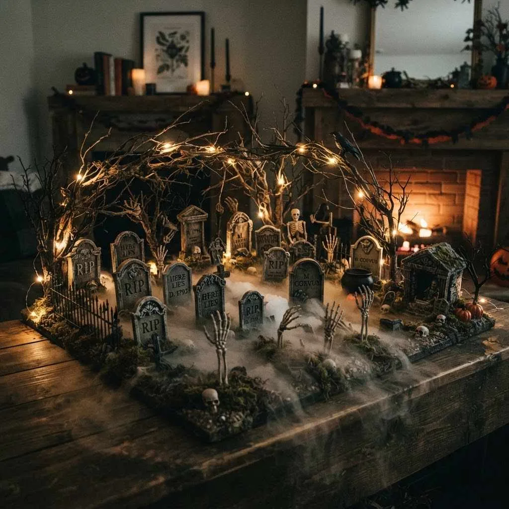 Full Cemetery Scene