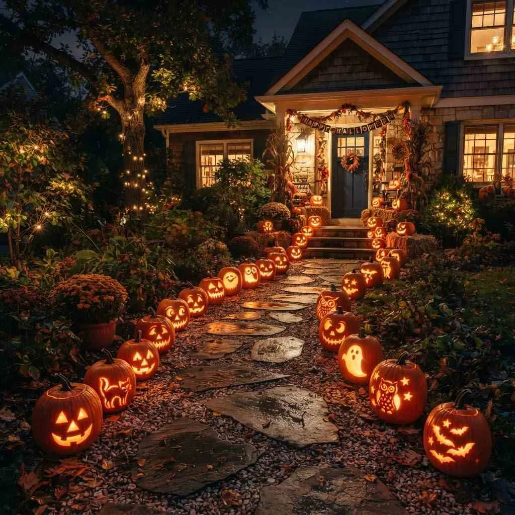 Glowing Pumpkin Pathway compressed