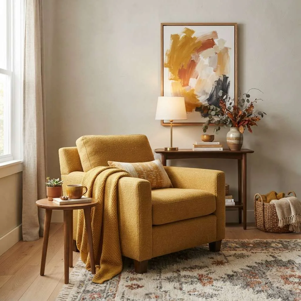 3. Golden Mustard Yellow Touches