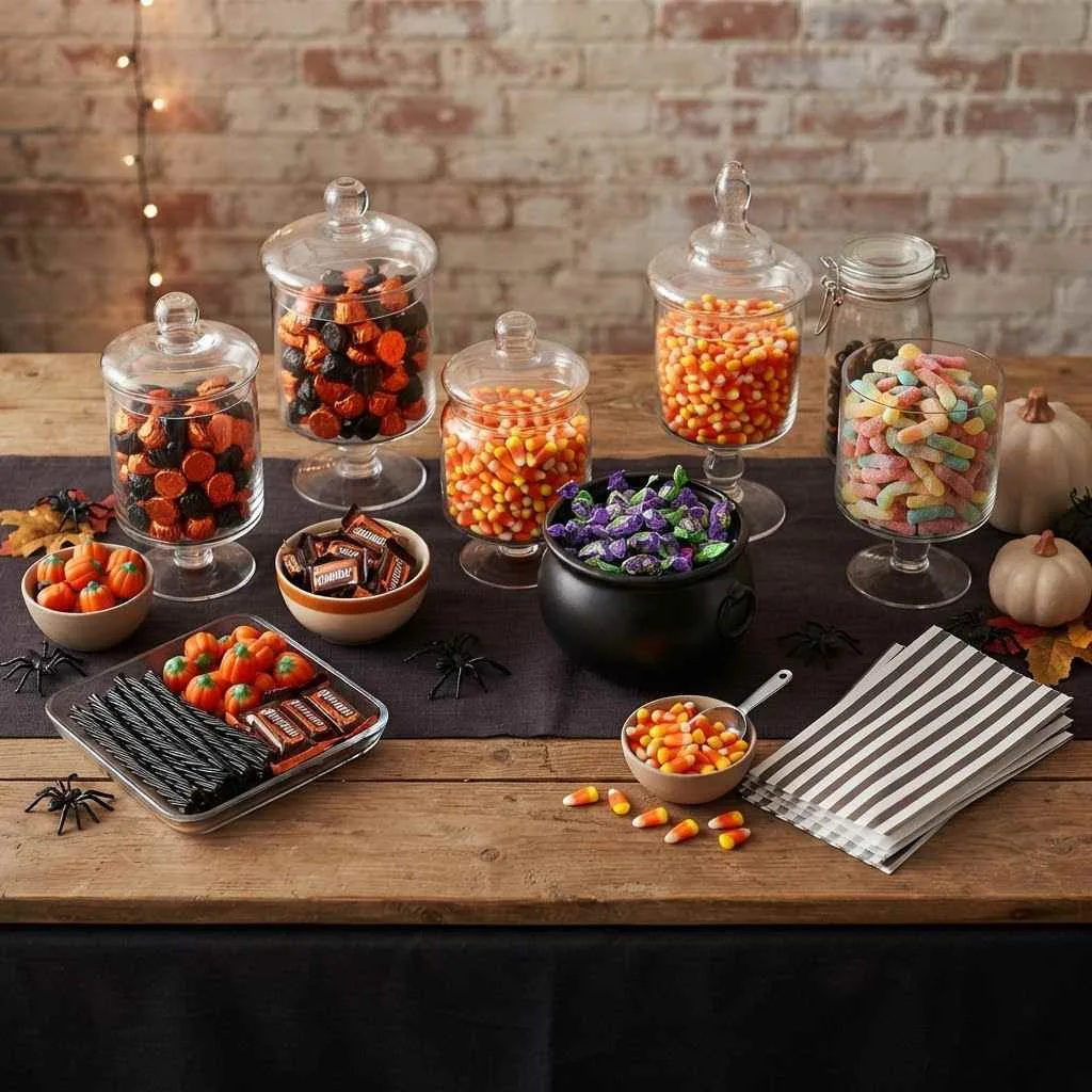 Halloween Candy Bar Setup Ideas