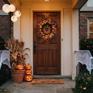Halloween Front Door Decor Ideas