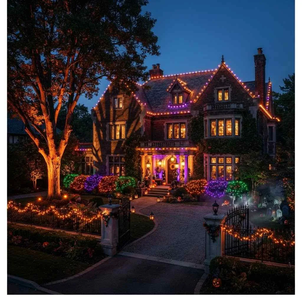 11. Halloween Lighting Extravaganza