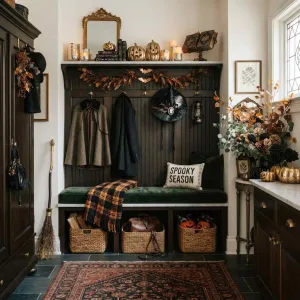 Halloween Mudroom Decor Ideas