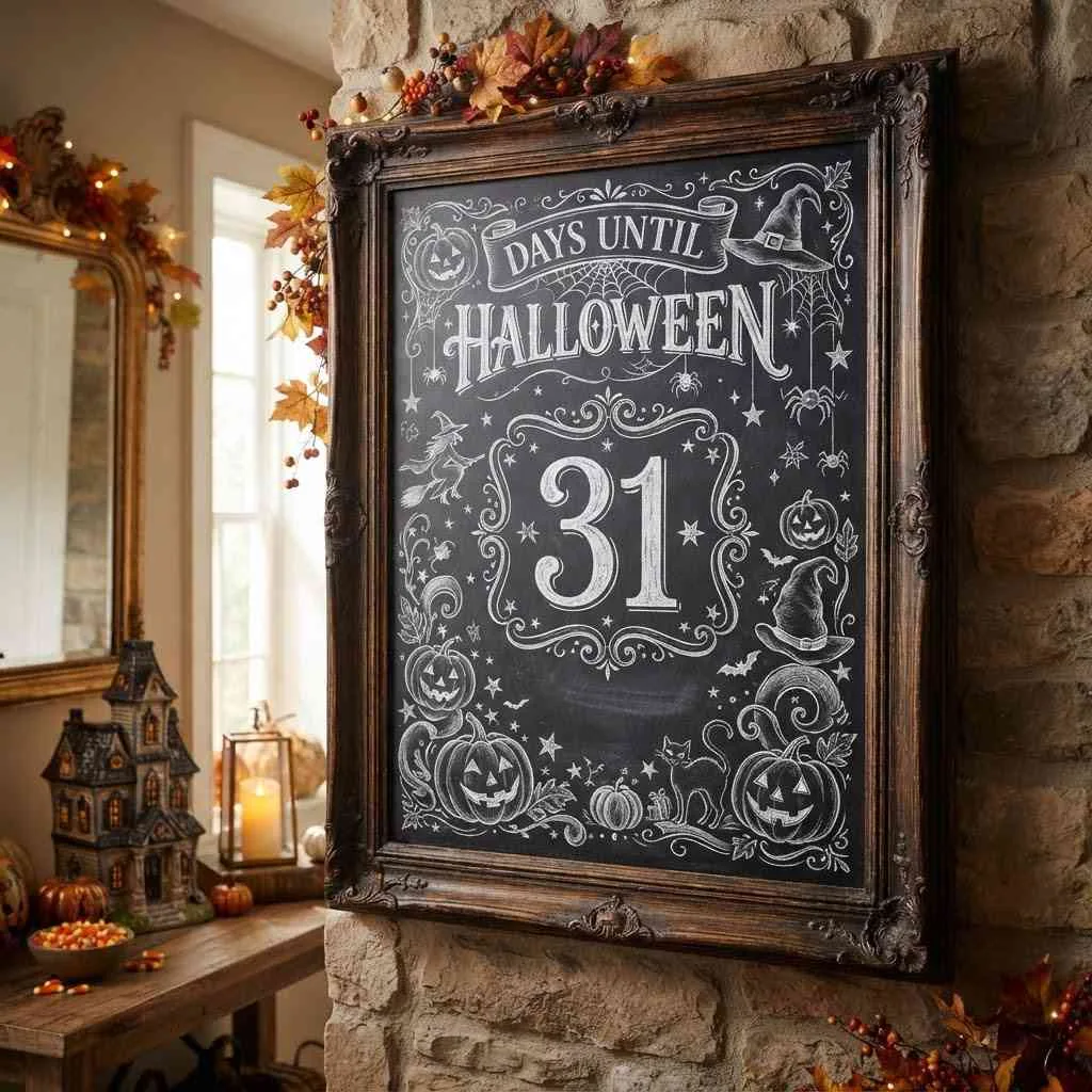 Chalkboard Countdown Sign