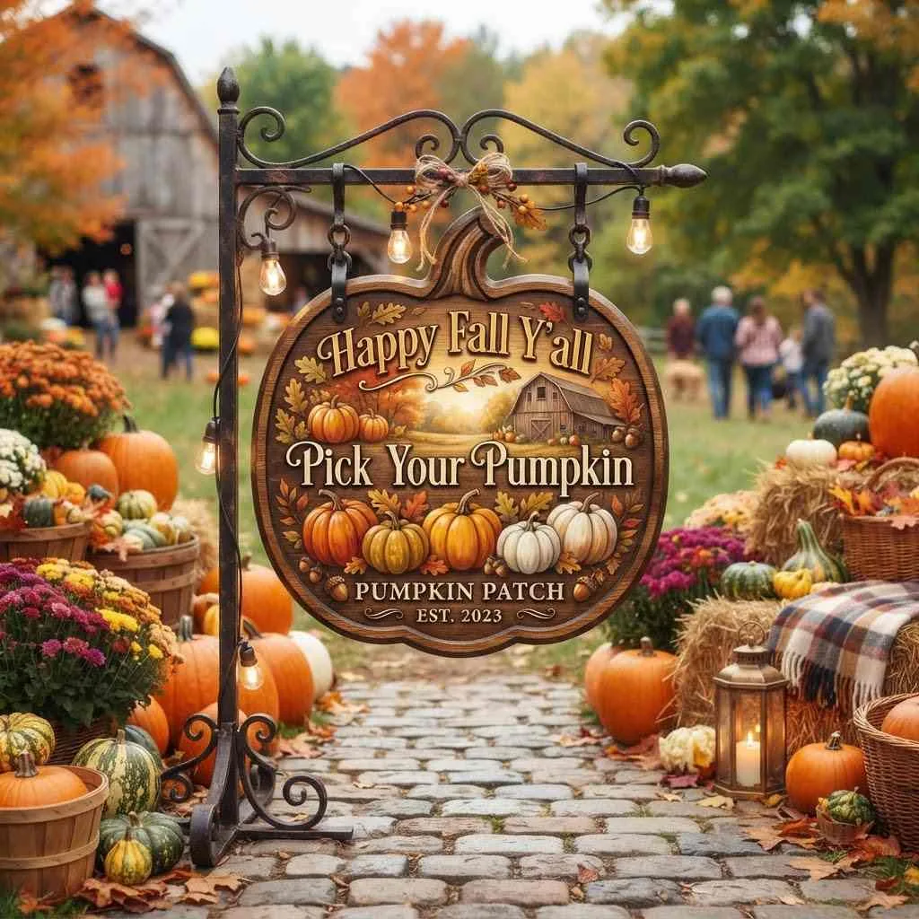 Painted Pumpkin Patch Sign