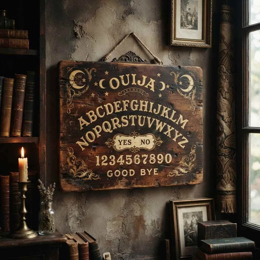 Ouija Board Wall Sign