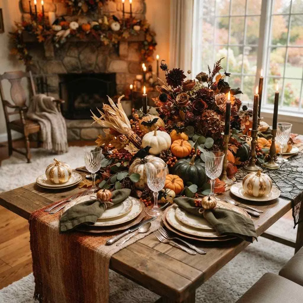 14 Halloween-Thanksgiving Table Decor Ideas You'll Absolutely Love 1 Halloween-Thanksgiving Table Decor Ideas