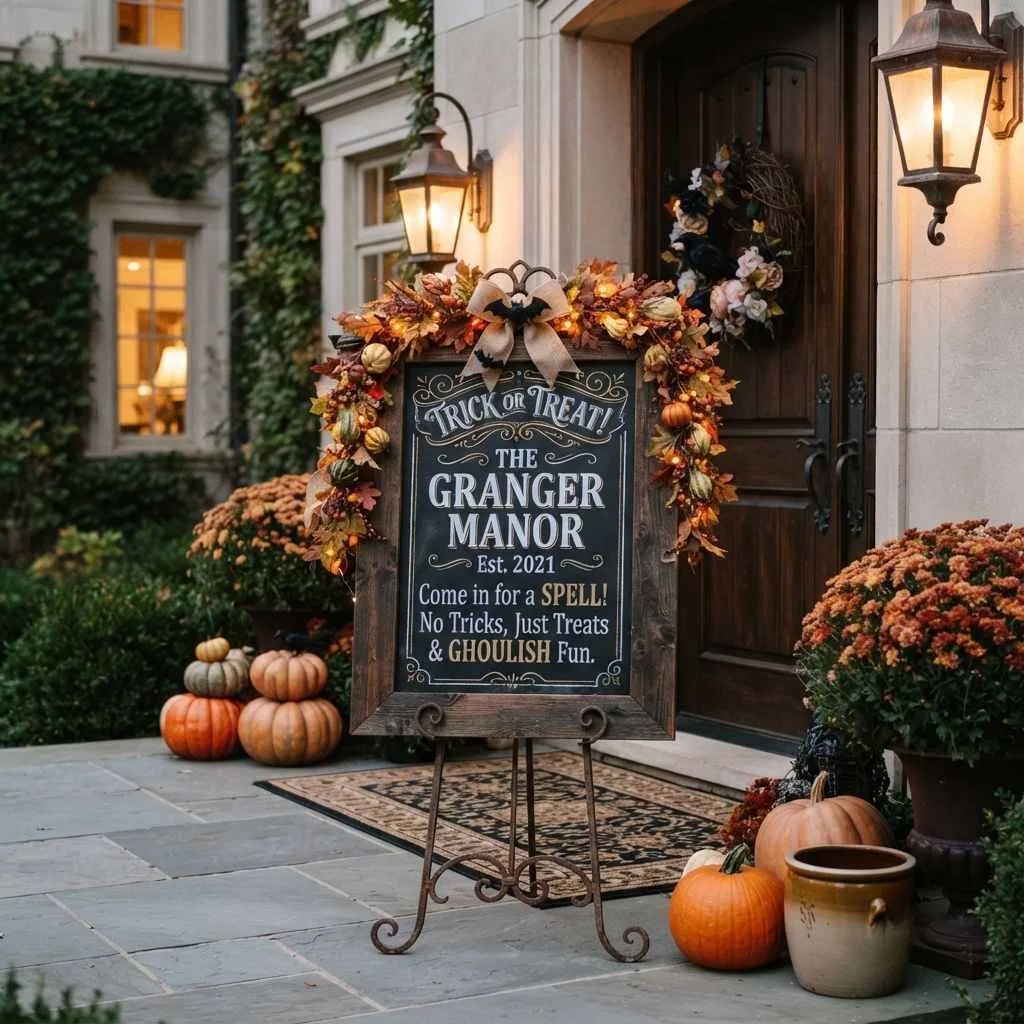 15 Halloween Decor Ideas for 2026 That'll Make Your Home the Talk of the Neighborhood 15 Trick-or-Treat Welcome Sign