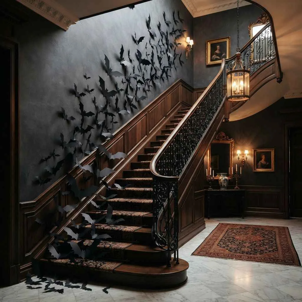 15 Halloween Decor Ideas for 2026 That'll Make Your Home the Talk of the Neighborhood 16 Bat Swarm Wall Art