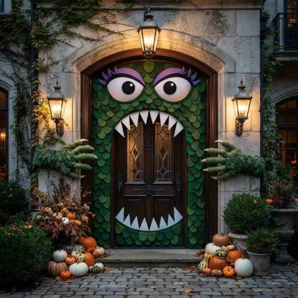 15 Halloween Porch Decorating Ideas That'll Make Your House the Talk of the Neighborhood 16 Monster Mash Doorway