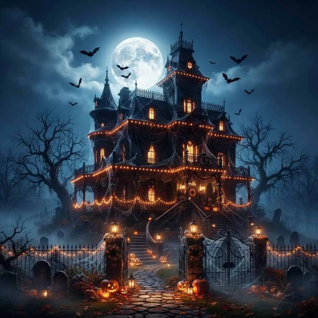 Haunted House Silhouette
