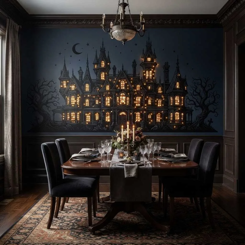 4. Haunted Mansion Skyline Decal