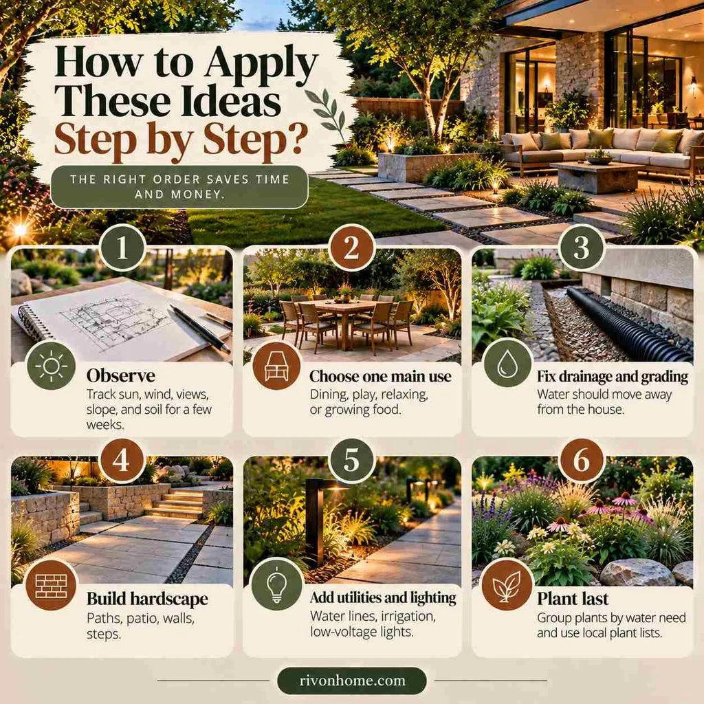 KDArchitects Landscape Ideas by Morph: A Practical Guide to Natural Outdoor Living 13 How to Apply These Ideas Step by Step