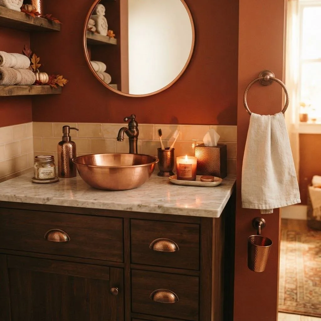 13. Incorporate Copper or Bronze Fixtures