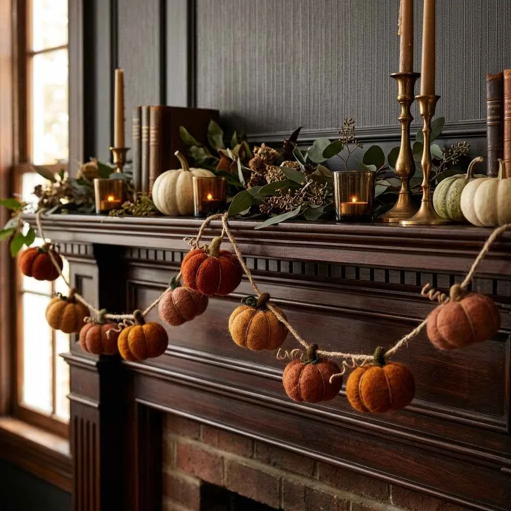 15 Halloween Dorm Room Decor Ideas That'll Make Your Room the Spookiest Spot on Campus 8 Mini Pumpkin Garland