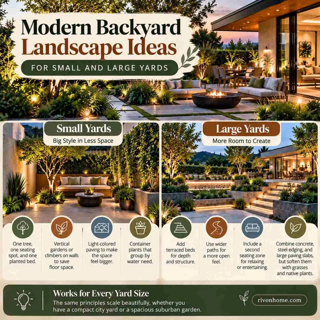 KDArchitects Landscape Ideas by Morph: A Practical Guide to Natural Outdoor Living 7 Modern Backyard Landscape Ideas for Small and Large Yards