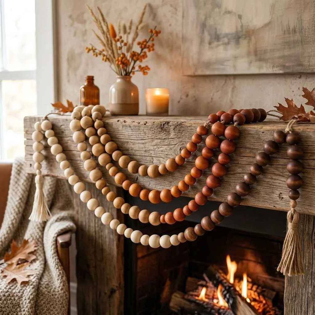 15 Wood Bead Garland Fall Ideas You'll Love 10 Ombre Fade Garland