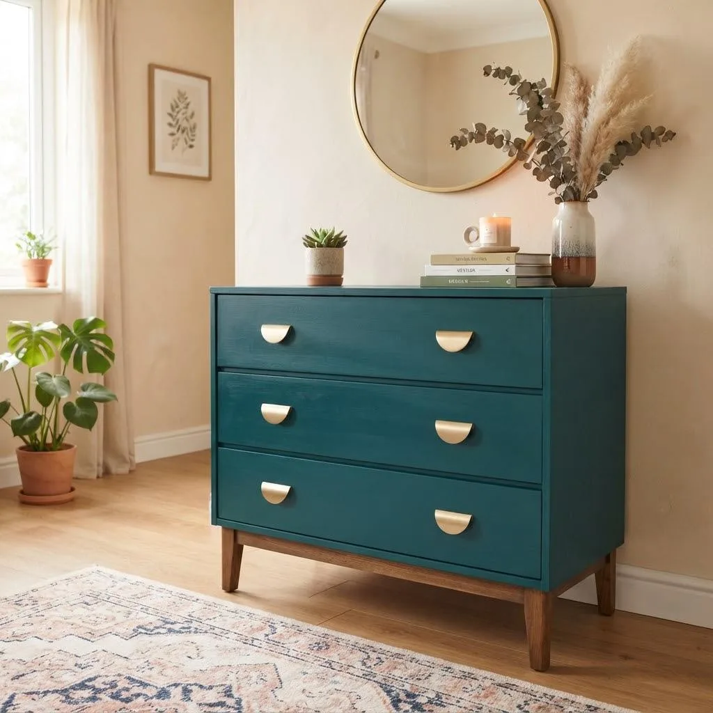 15 Fun Haus Decor Ideas to Transform Your Space 14 Painted Furniture Makeover compressed