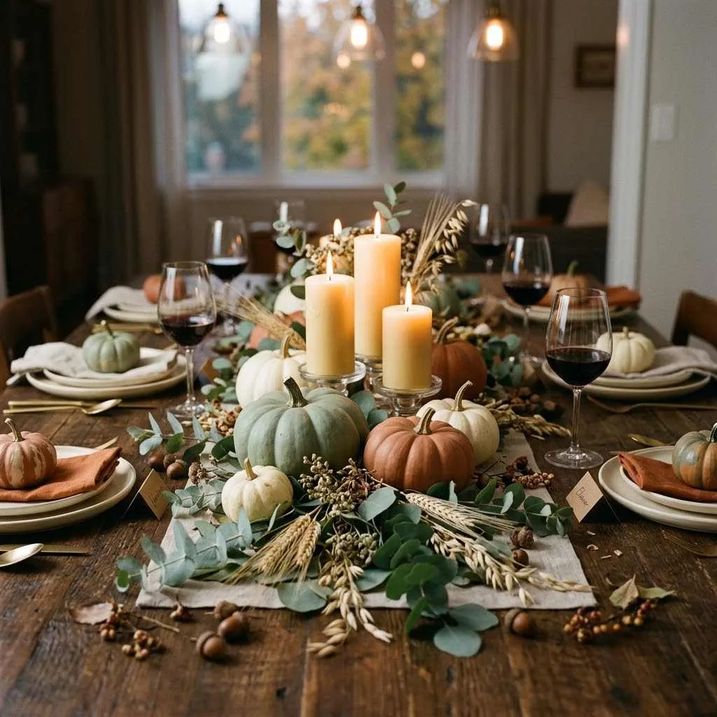 14 Fall Dining Room Decor Ideas to Cozy Up Your Space 3 2. Pumpkin Centerpieces with a Twist