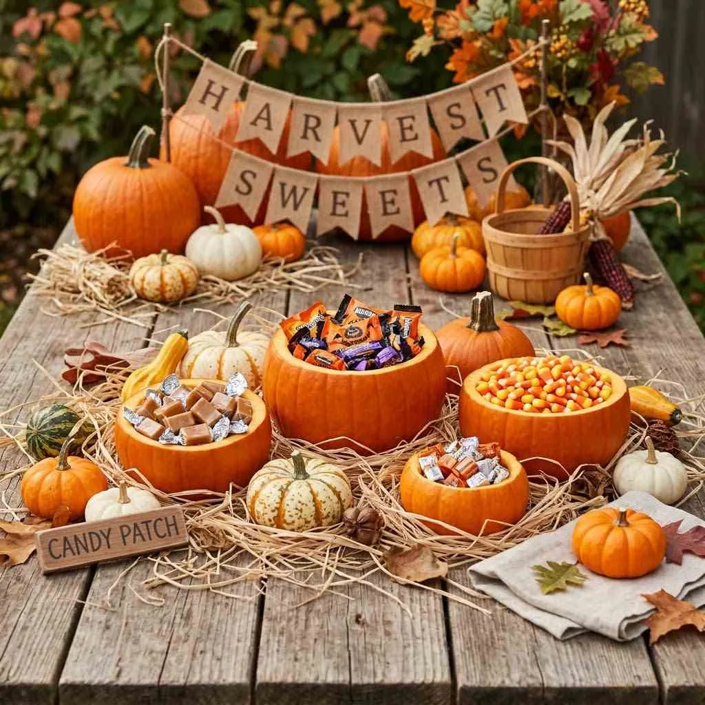 Pumpkin Patch Candy Display