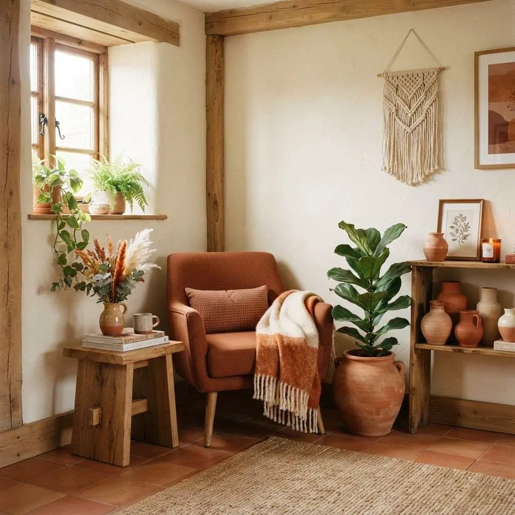 Fall Color Palette Decor Ideas Rustic Terracotta Corners
