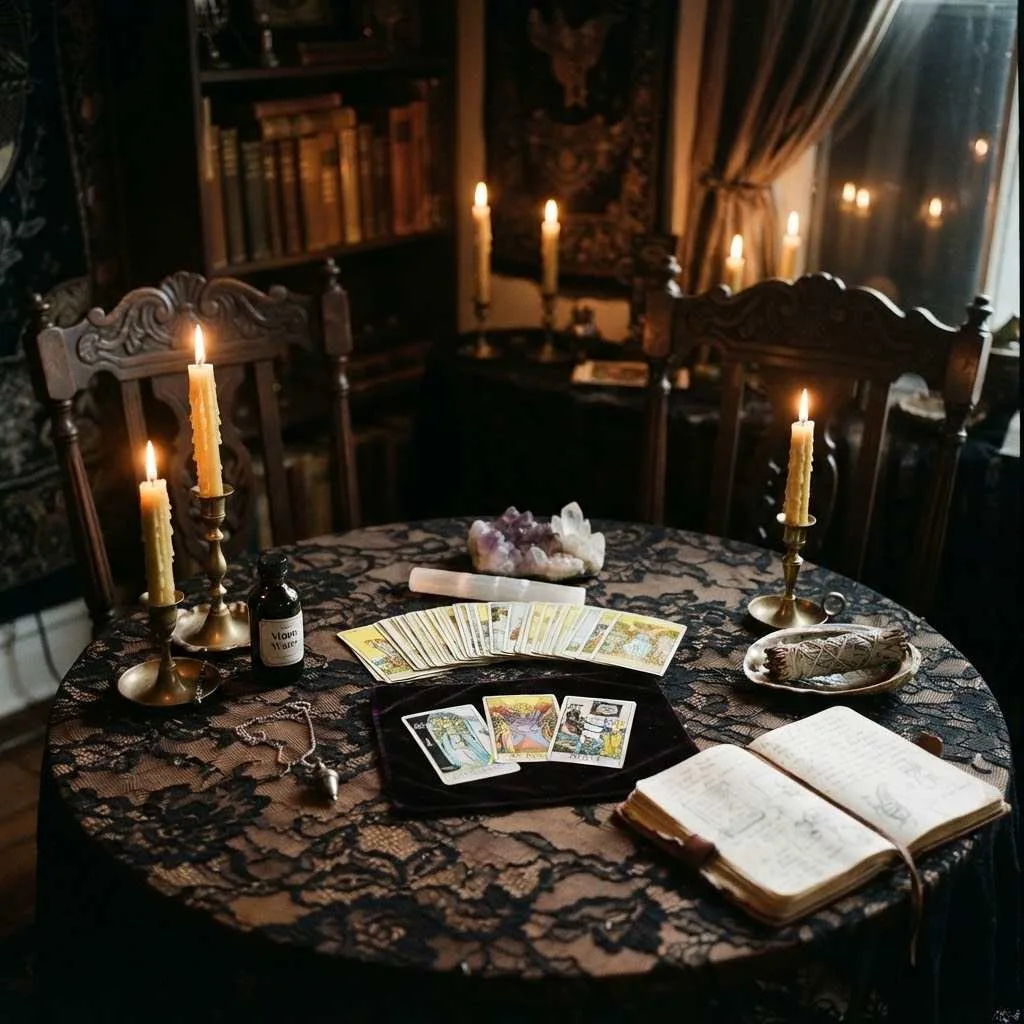 15 Dark Romantic Halloween Aesthetic Ideas 15 14. Séance Night Intimacy