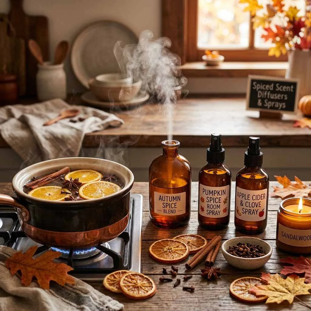 14 Cozy Fall Home Aesthetic Ideas to Transform Your Space 10 Spiced Scent Diffusers and Sprays