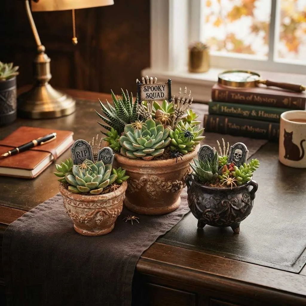 2. Spooky Succulent Squad