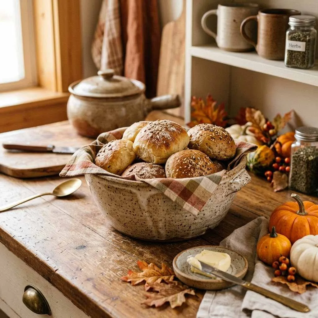 14 Stoneware Fall Decor Ideas to Cozy Up Your Home 15 Stoneware Bread Bowls for Autumn Gatherings