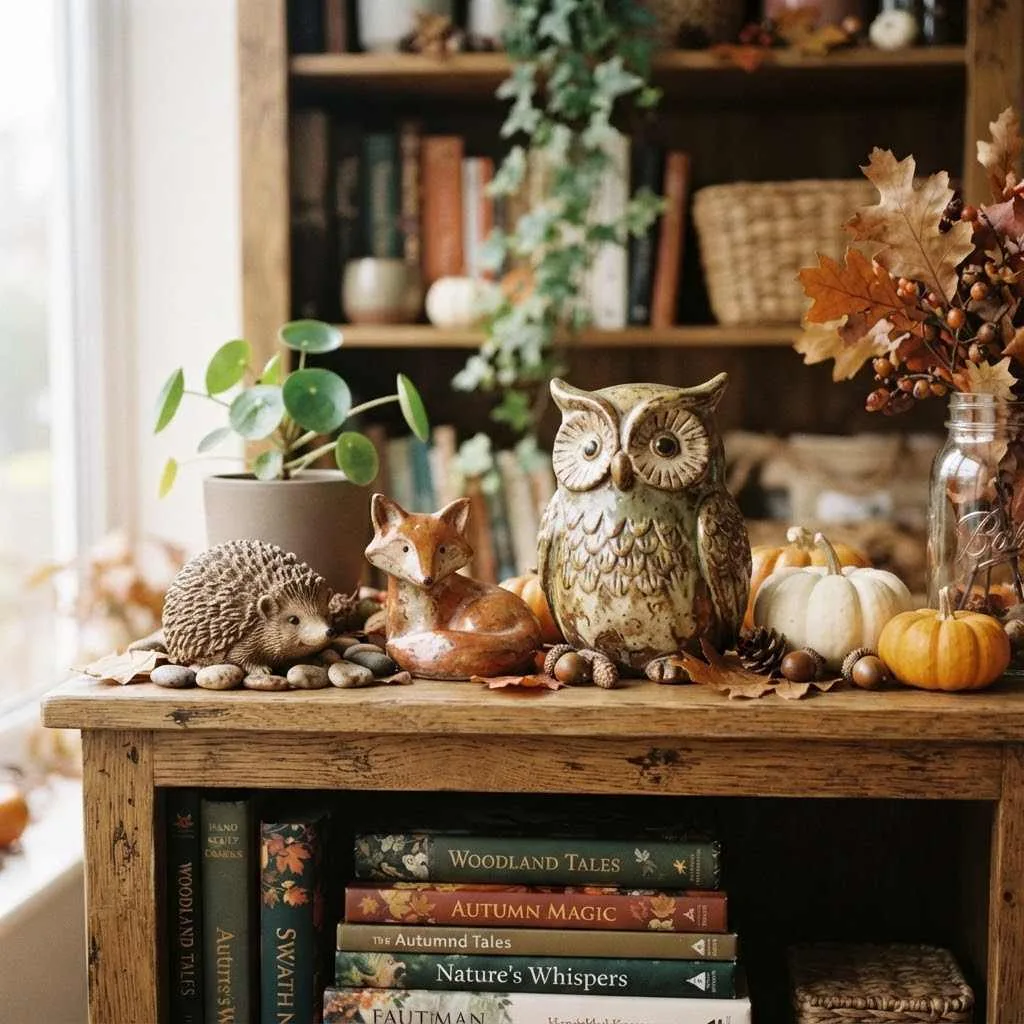 14 Stoneware Fall Decor Ideas to Cozy Up Your Home 14 Stoneware Owl and Woodland Creature Accents