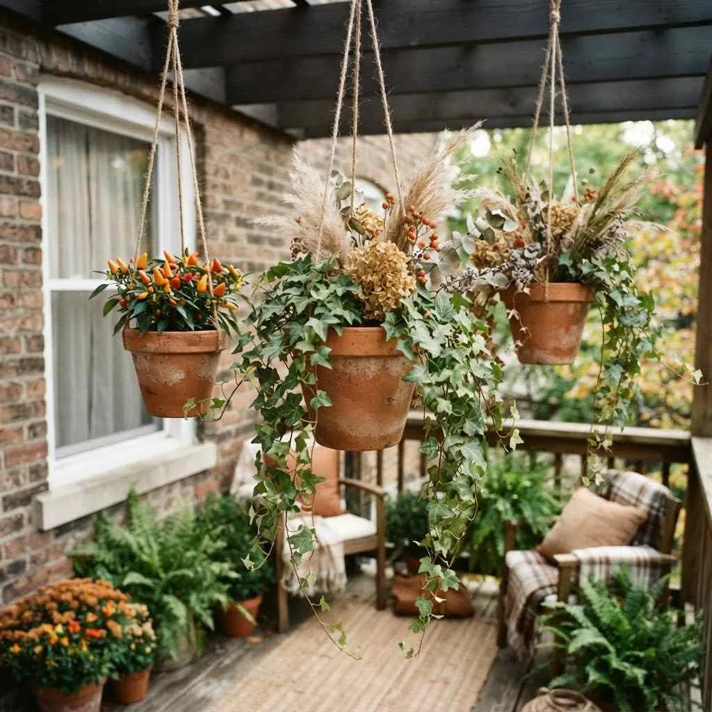14 Terracotta Fall Decor Ideas to Warm Up Your Home This Season 12 11. Terracotta Hanging Planters