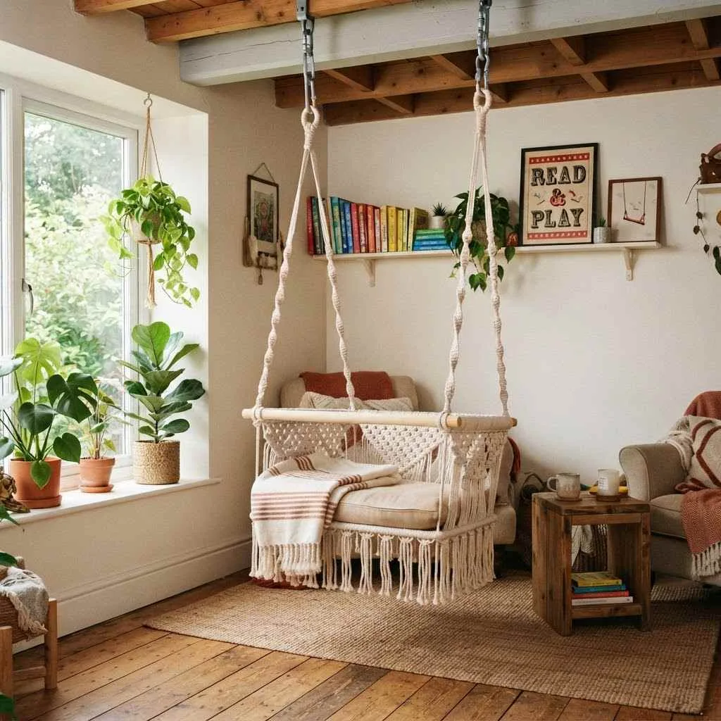 15 Circus Interior Decor Ideas Brings Magic Into Your Home 9 Trapeze Swing Seating