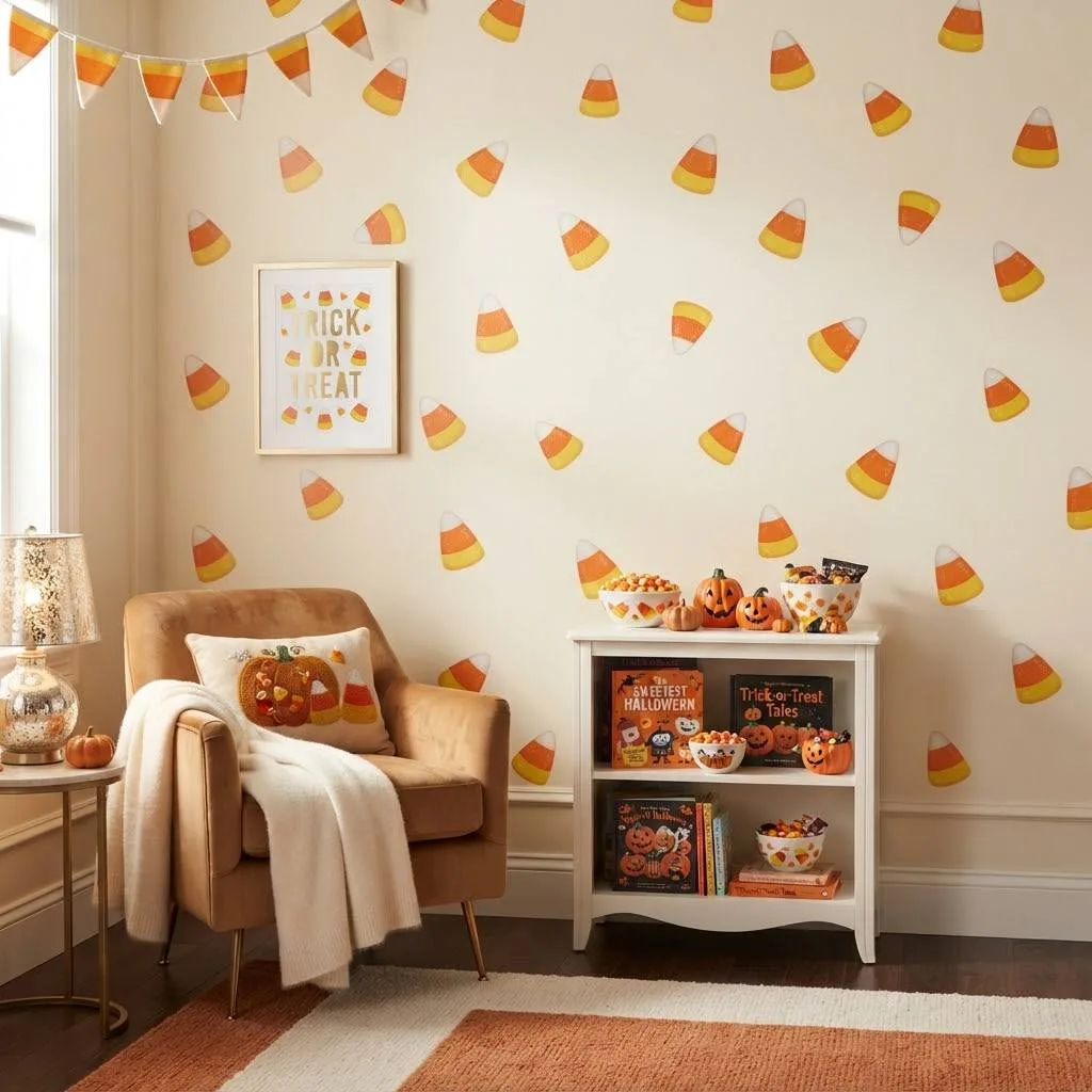 13. Trick-or-Treat Candy Corn Pattern