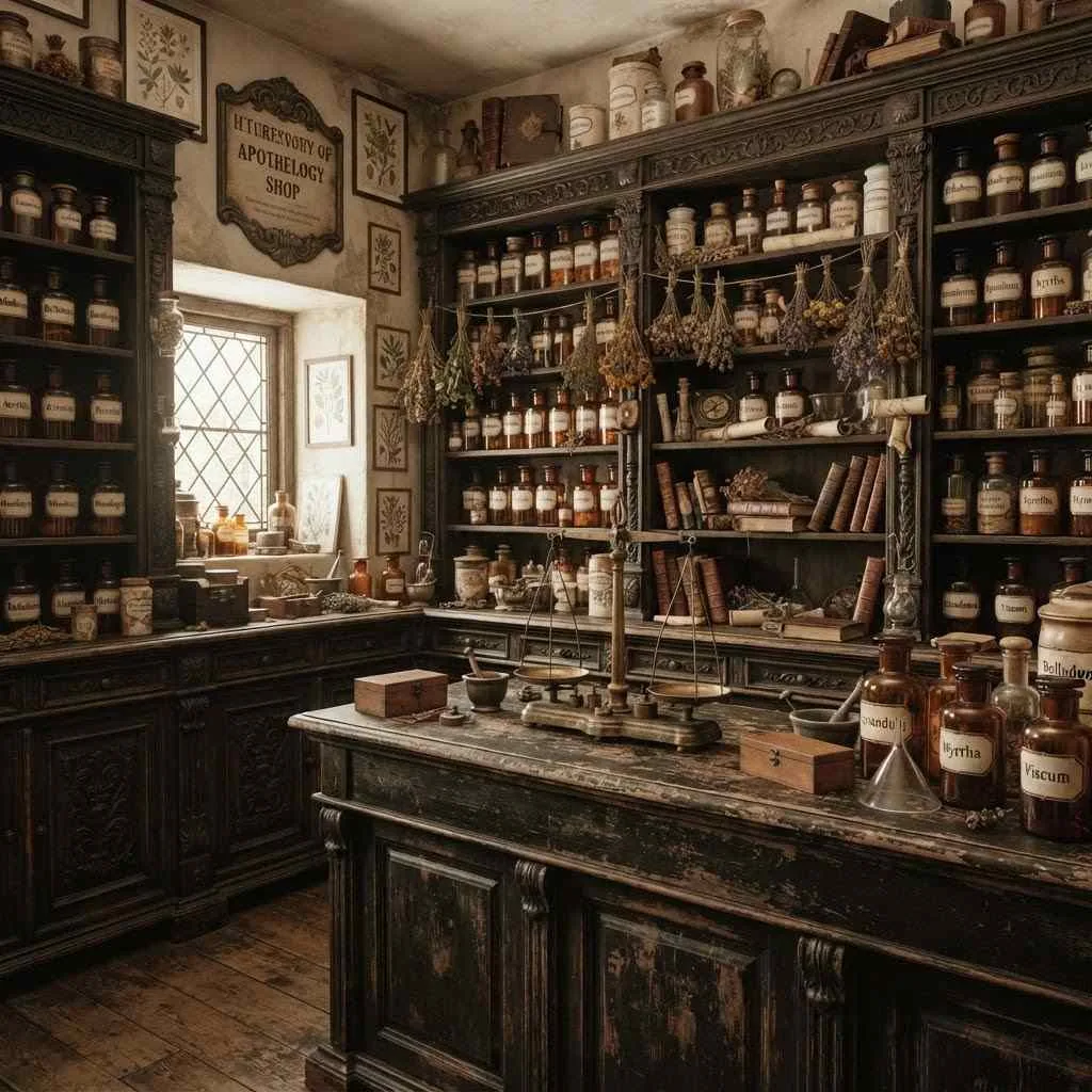 Vintage Apothecary Witch