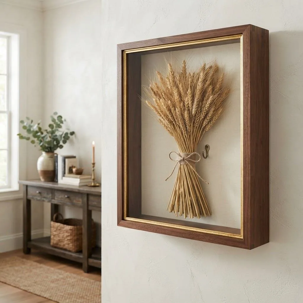 Fall Neutral Decor Ideas: 15 Cozy Ways to Warm Up Your Home This Season 16 Wheat Stalk Wall Art