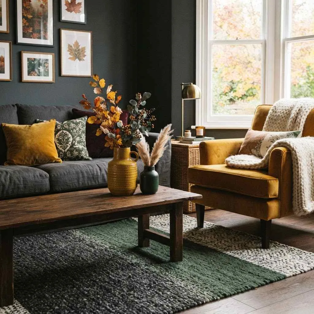 14 Moody Fall Interior Ideas For Your House 14 Wood-Burning Fireplace Styling