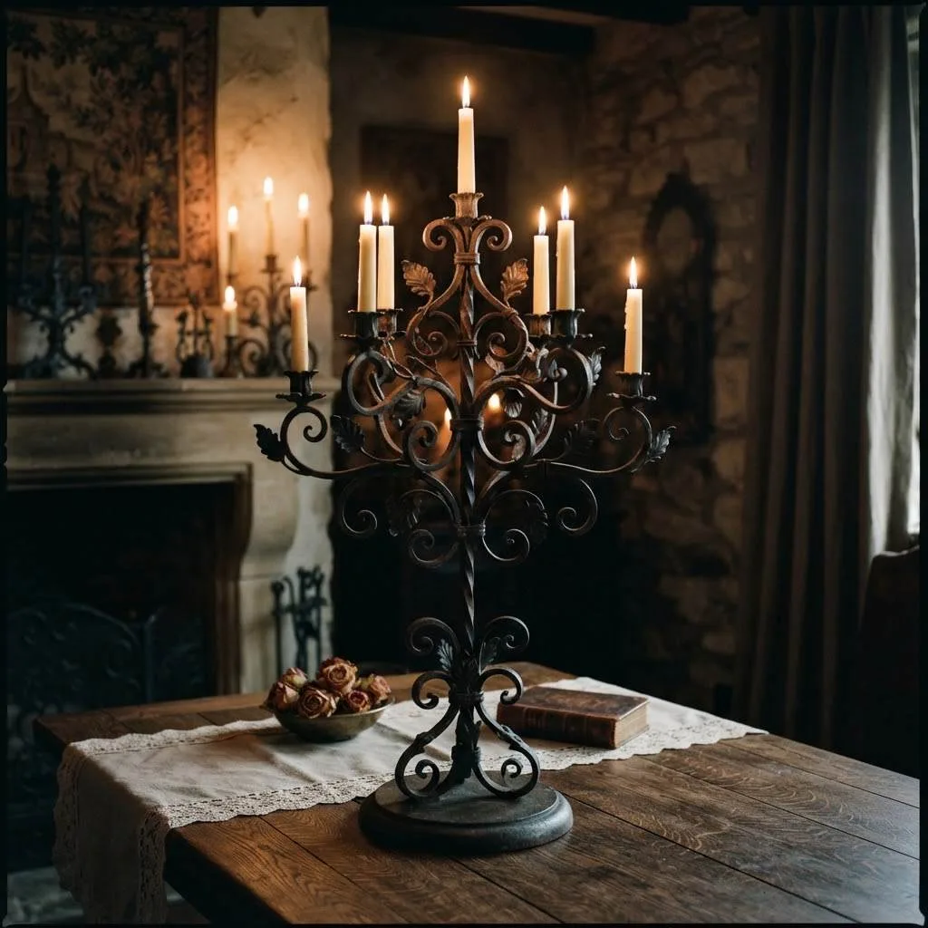 Wrought Iron Candelabras