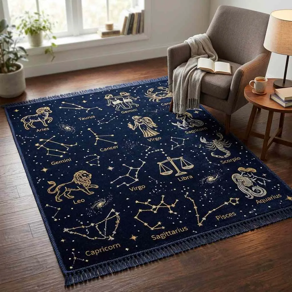 15 Celestial Decor Ideas for a Dreamy Home 10 Zodiac Constellation Rugs