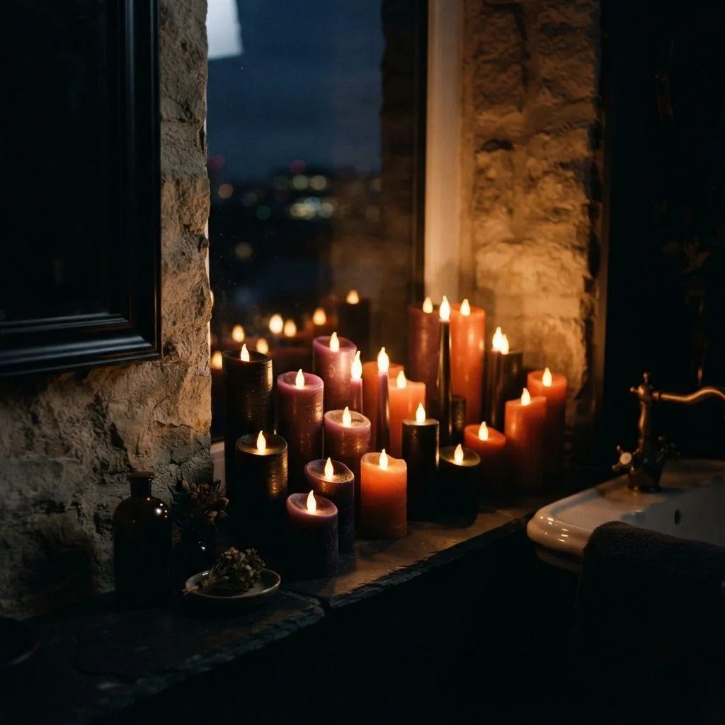 Eerie LED Candle Cluster