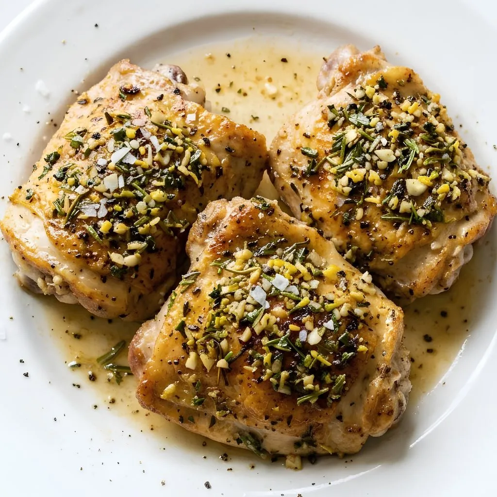 Baked Chicken Thighs with Herb Crust Recipe: Juicy, Golden & Super Easy! 3 Baked Chicken Thighs with Herb Crust Recipe