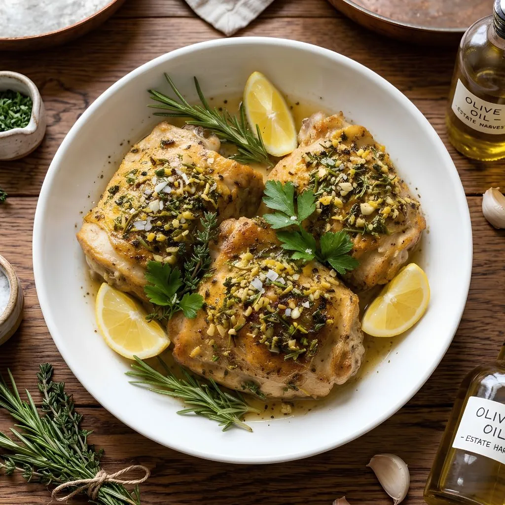 Baked Chicken Thighs with Herb Crust Recipe: Juicy, Golden & Super Easy! 1 Baked Chicken Thighs with Herb Crust Recipe