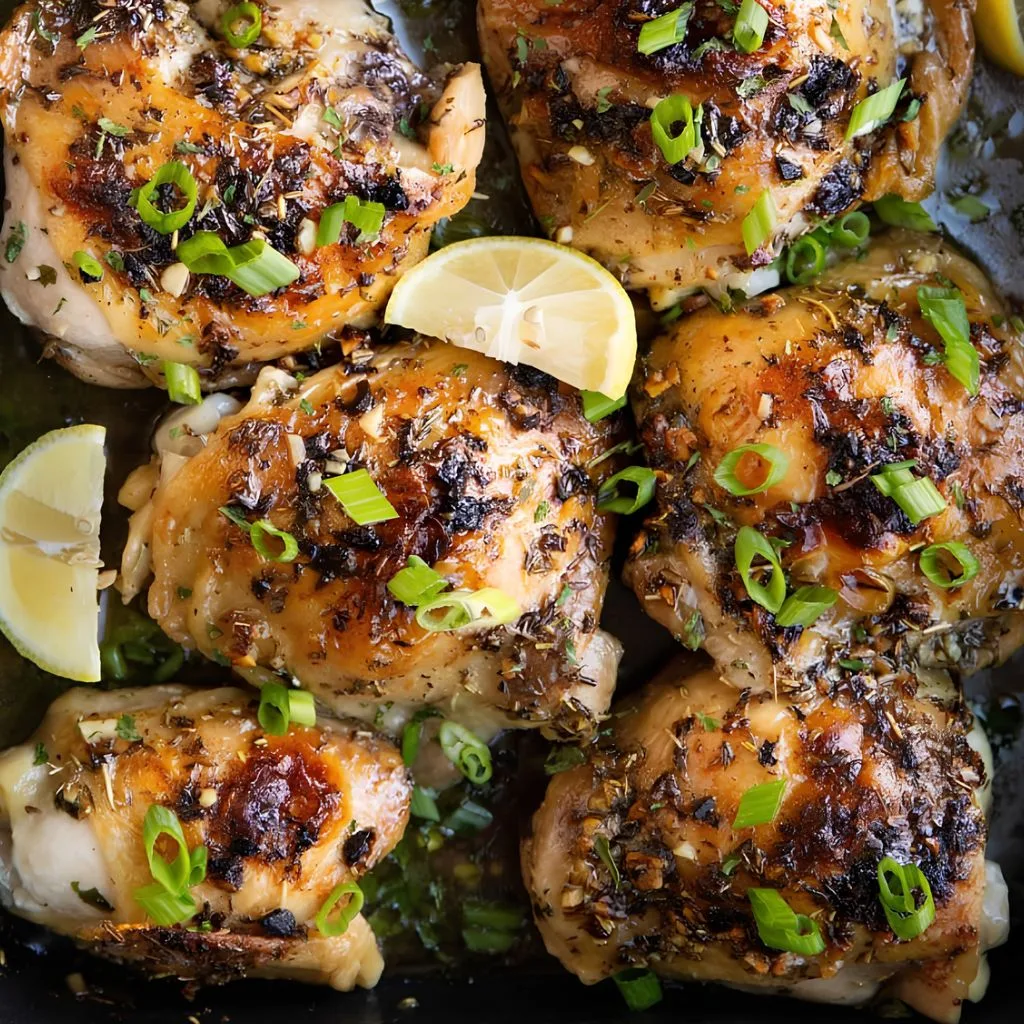 Garlic Butter Lemon Chicken Thighs Recipe