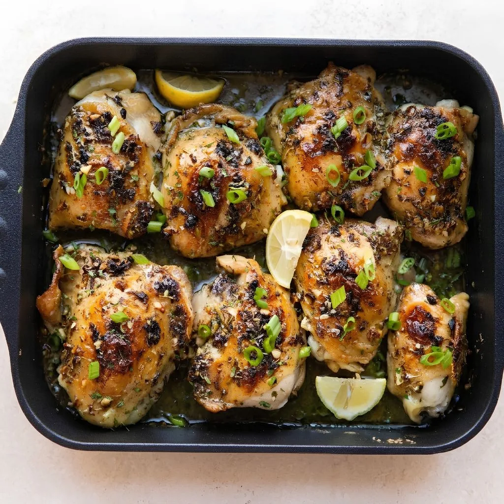 Garlic Butter Lemon Chicken Thighs Recipe