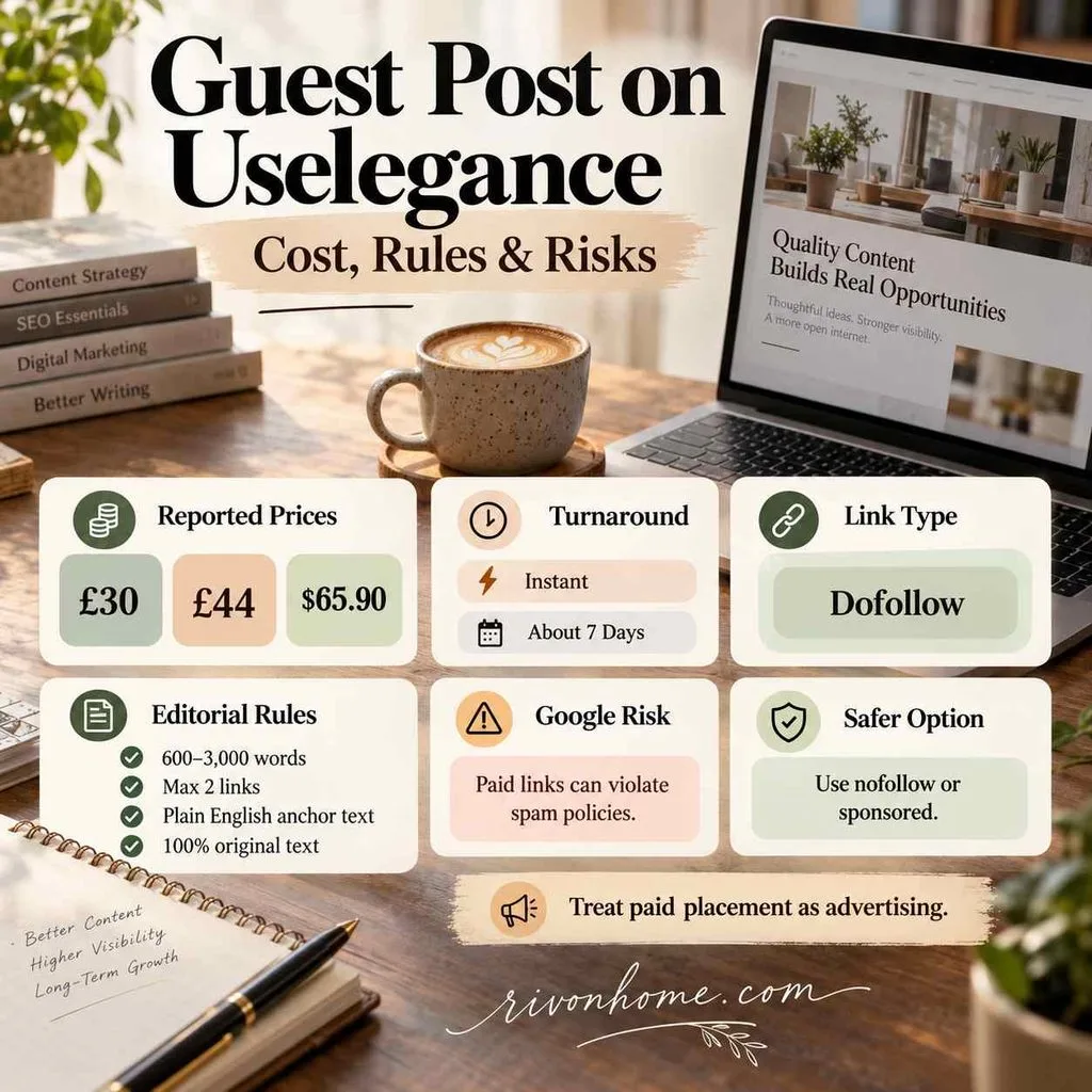 Uselegance.co.uk: What the Site Covers and Whether It Is Worth Your Trust 5 Guest Post on Uselegance: Cost, Rules, and Risks