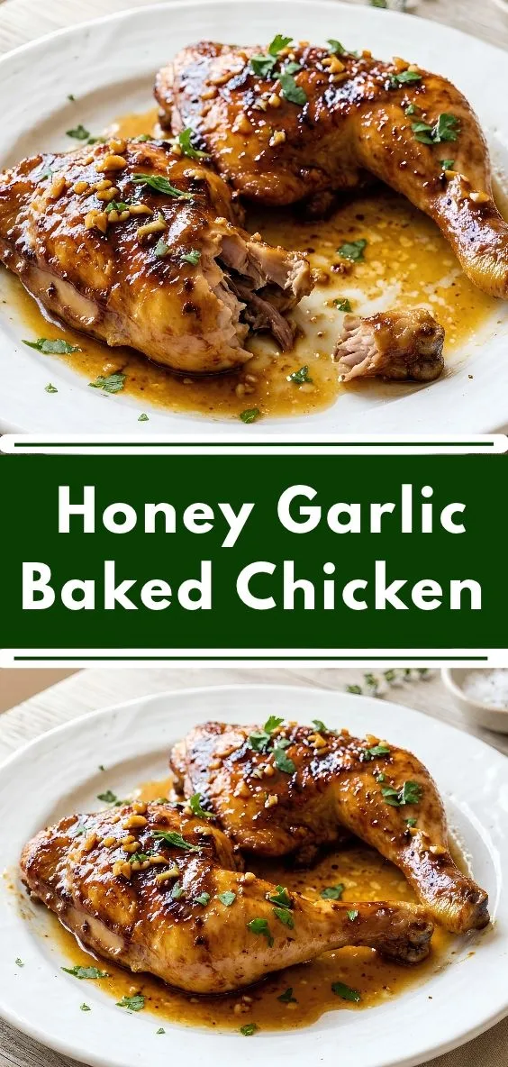 Easy Sticky Honey Garlic Baked Chicken Recipe: Crispy Oven-Baked Thighs 2 Honey Garlic Baked Chicken Recipe