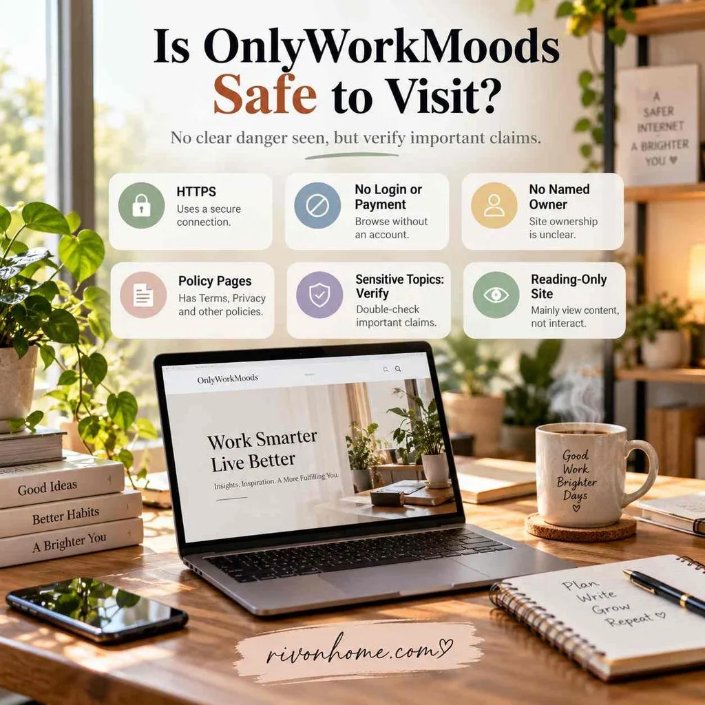 What Is OnlyWorkMoods com? Who Runs It and Is It Safe? 4 Is onlyworkmoods com Safe to Visit?