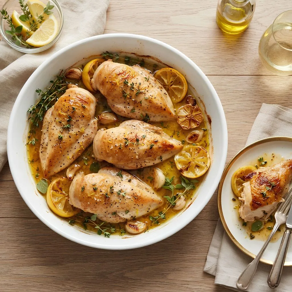 Easy Juicy Lemon Chicken Breast Recipe with Garlic and White Wine 5 Lemon Chicken Breast Recipe