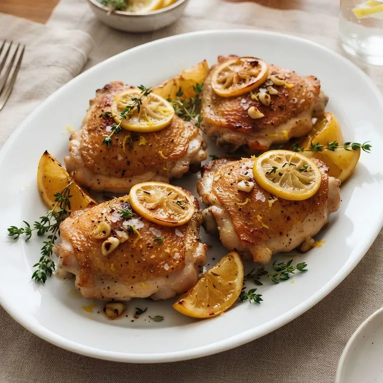 Crispy Lemon Chicken Thighs Recipe: Juicy, Zesty, Ready in 45 Min 1 Lemon Chicken Thighs Recipe